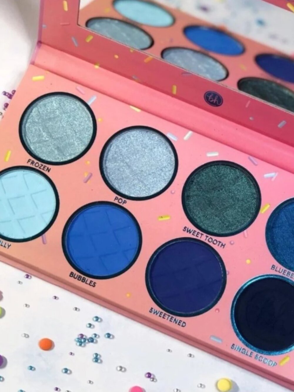 BH COSMETICS 'Sweet Shoppe: Bubble Gum' Eyeshadow Palette - 8 shades - NOT USED